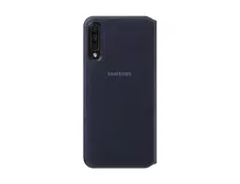 Оригинальный Чехол книжка Samsung Wallet Cover для Samsung Galaxy A70s Black (Черный)