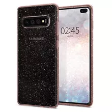 Чехол бампер Spigen Case Crystal Glitter Quartz для Samsung Galaxy S10 Plus Pink (Розовый)
