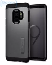 Чехол бампер Spigen Case Tough Armor Series для Samsung Galaxy S9 Plus Graphite Gray(Графитовый Серый)