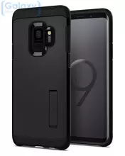 Чехол бампер Spigen Case Tough Armor Series для Samsung Galaxy S9 Plus Black (Черный)
