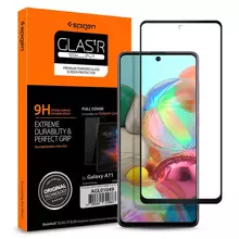 Защитное Стекло Spigen Glas.tR Slim FC для Samsung Galaxy A71 Black (Черный) AGL01049