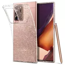 Чехол бампер Spigen Liquid Crystal Glitter для Samsung Galaxy Note 20 Ultra Crystal Quartz (Прозрачный кварц) ACS01390