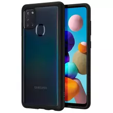 Чехол бампер Spigen Ultra Hybrid для Samsung Galaxy A21s Matte Black (Черный) ACS00976