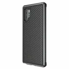 Чехол бампер X-Doria Defense Lux Case для Samsung Galaxy Note 10 Plus Black Carbon (Черный карбон)
