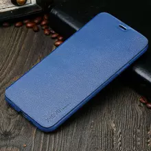 Чехол книжка X-Level Leather Case для Samsung Galaxy A50s Blue (Синий)