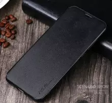 Чехол книжка X-Level Leather Case для Samsung Galaxy A7 2018 Black (Черный)