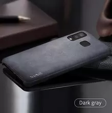 Чехол бампер X-Level Leather для Samsung Galaxy M31 Black (Черный)