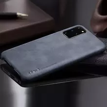 Чехол бампер X-Level Leather для Samsung Galaxy S20 Black (Черный)