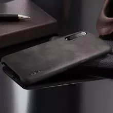 Чехол бампер X-Level Leather для Samsung Galaxy A70s Dark Coffe (Кофейный)