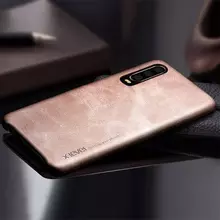 Чехол бампер X-Level Leather для Samsung Galaxy A70s Gold (Золотой)