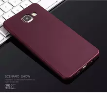 Чехол бампер X-Level Matte Case для Samsung Galaxy J4 Plus Vine Red (Винный)