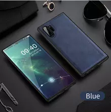 Чехол бампер X-Level Retro Case для Samsung Galaxy Note 10 Blue (Синий)