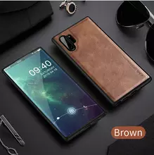 Чехол бампер X-Level Retro Case для Samsung Galaxy Note 10 Plus Brown (Коричневый)
