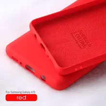 Чехол бампер X-Level Silicone для Samsung Galaxy M51 Red (Красный)