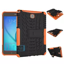 Чехол для Samsung Galaxy Tab A 8.0 SM-T350 T355 KAMII Shockproof & High Impact Resistant Heavy Duty Hybrid Case with Kickstand Black+Orange