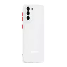 Чехол бампер для Samsung Galaxy S21 FE Anomaly Fresh Line White (Белый)