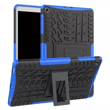Чехол бампер для Samsung Galaxy Tab A 10.1 SM-T510 T515 KAMII Shockproof & High Impact Resistant Heavy Duty Hybrid Case with Kickstand Black+Blue