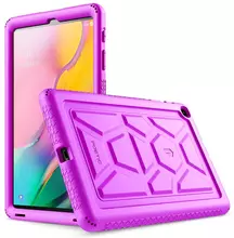Чехол для Samsung Galaxy Tab A 10.1 SM-T510 T515 (2019) Poetic Turtle Skin Rugged Silicone Bumper Фиолетовый