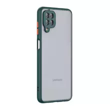 Чехол бампер для Samsung Galaxy A22 Anomaly Fresh Line Dark Green (Темно Зеленый)