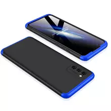 Чехол бампер для Samsung Galaxy A02s / A03s GKK Dual Armor Black/Blue (Черный/Синий)