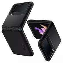 Чехол бампер для Samsung Galaxy Z Flip 3 Spigen Tough Armor Black (Черный) ACS03082