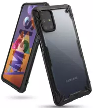 Чехол бампер Ringke Fusion-X для Samsung Galaxy M31s Black (Черный)