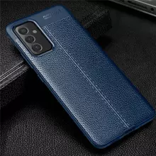 Чехол бампер для Samsung Galaxy M52 Anomaly Leather Fit Blue (Синий)