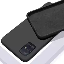 Чехол бампер для Samsung Galaxy A03s Anomaly Silicone Black (Черный)