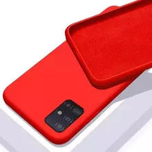 Чехол бампер для Samsung Galaxy A03s Anomaly Silicone Red (Красный)