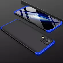 Чехол бампер для Samsung Galaxy M12 GKK Dual Armor Black / Blue (Черный / Синий)