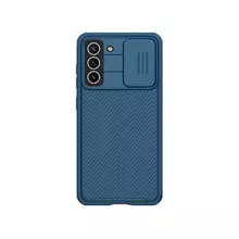 Чехол бампер для Samsung Galaxy S21 FE Nillkin CamShield Pro Blue (Синий)
