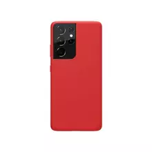 Чехол бампер Nillkin Flex для Samsung Galaxy S21 Ultra Red (Красный)