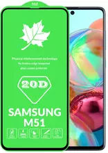 Защитное стекло для Samsung Galaxy M51 Anomaly 20D Tempered Glass Black (Черный)
