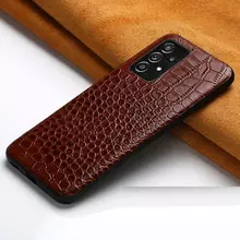 Чехол бампер для Samsung Galaxy A12 Anomaly Crocodile Style Brown (Коричневый)