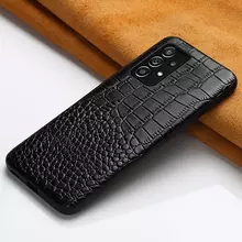 Чехол бампер для Samsung Galaxy M12 Anomaly Crocodile Style Black (Черный)