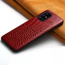 Чехол бампер для Samsung Galaxy A72 Anomaly Crocodile Style Red (Красный)