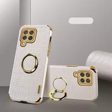 Чехол бампер для Samsung Galaxy M22 Anomaly X-Case с кольцом-держателем White (Белый)