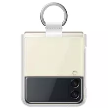 Оригінальний чохол бампер Samsung Clear Cover with Ring для Samsung Galaxy Flip 3 Transparent (Прозорий) EF-QF711CTEGRU