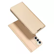 Чехол книжка для Samsung Galaxy S22 Dux Ducis Skin Pro Gold (Золотой)