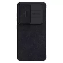 Чехол книжка для Samsung Galaxy S23 Plus Nillkin Qin Pro (plain leather) Black (Черный) 6902048258518