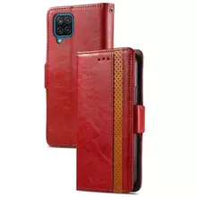 Чехол книжка для Samsung Galaxy A12 Nacho Anomaly Business Wallet Red (Красный)