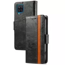 Чехол книжка для Samsung Galaxy A12 Anomaly Business Wallet Black (Черный)