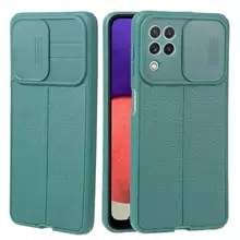 Чехол бампер для Samsung Galaxy A12 Anomaly Card Holder Green (Зеленый)