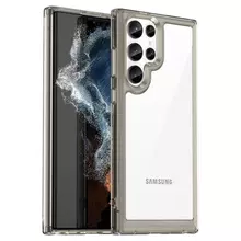 Чехол бампер для Samsung Galaxy S22 Ultra Anomaly Fans Transparent Gray (Прозрачный Серый)
