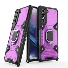 Чехол бампер для Samsung Galaxy S22 Anomaly Ring Hybrid Purple (Пурпурный)
