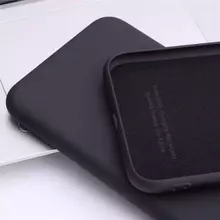 Чехол бампер для Samsung Galaxy M13 Anomaly Silicone (с микрофиброй) Black (Черный)