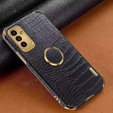 Чехол бампер для Samsung Galaxy S23 Ultra Anomaly X-Case (с кольцом-держателем) Black (Черный)