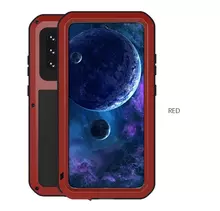 Противоударный чехол бампер для Samsung Galaxy A53 5G Love Mei PowerFull (Со стеклом) Red (Красный)