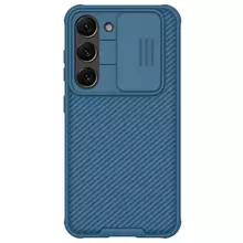 Противоударный чехол бампер Nillkin CamShield Pro (шторка на камеру) для Samsung Galaxy S23 Plus Blue (Синий)