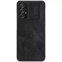 Чехол книжка Nillkin Qin Pro (шторка на камеру) для Samsung Galaxy A73 5G Black (Черный)